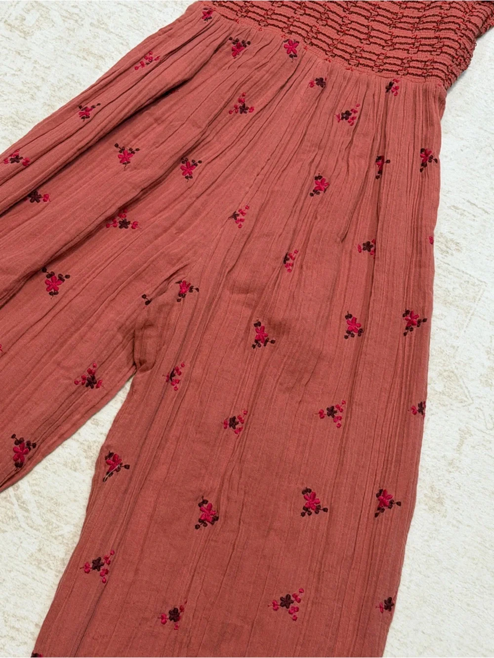 Free People smocked bodice